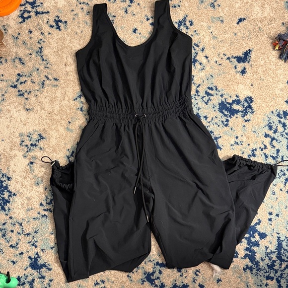 Pants - Navy Sleeveless Jumpsuit- Abercrombie